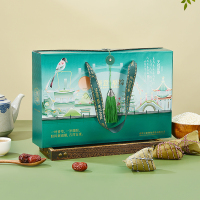 天伦印象 顺意福粽1210g粽子咸鸭蛋液体红糖组合装端午礼盒
