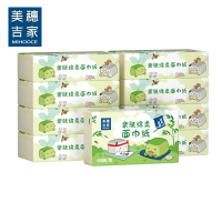 美穗吉家 亲肤绵柔面巾纸 原生竹浆4层60抽*12包 MIH-2404032卫生纸餐巾纸擦手纸 1提
