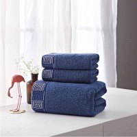 恒源祥HYX050MJ丝带题字浴巾三件套面巾33×74cm*2浴巾70×140cm1套