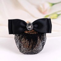 头花女网兜职业发网盘头发夹头饰发饰 1个