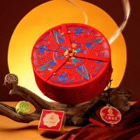 稻香村八阖如意830g广式台式滇式晋式月饼组合中秋礼盒 1盒