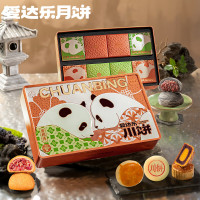 爱达乐爱相传350g益生元风味火腿多口味组合装中秋月饼礼盒 1盒