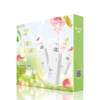 无忧然(WOYORO) 亲礼尊享装(洗发乳500ml+护发乳300ml+沐浴露500ml)绿色 1套