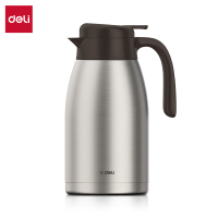 得力保温壶(本色)2l不锈钢真空保温保温壶 1个