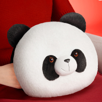 彩虹熊猫可拆洗加厚亲肤绒插手电热暖手宝T616熊猫造型1个