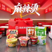 海底捞“麻辣烫”套装876g麻辣烫煲仔饭小馄饨酸辣粉开心果瓜子组合套装1盒