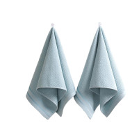 无印良品蜂巢全棉毛巾MJ-zu0656蓝色2条