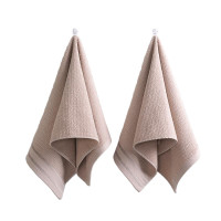 无印良品蜂巢全棉毛巾MJ-zu0656咖色2条