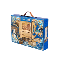 鲜品屋祥礼山珍礼盒420g姬松茸香菇鲍鱼菇多种菌菇干活组合装1盒