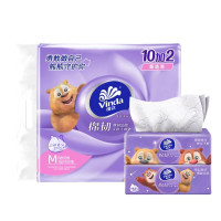 维达抽纸棉韧M码12包提装M码153mm*195mm 1提
