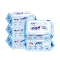 心相印XCY080+P2湿厕纸系列80片装湿巾组合装A0002116(云熊24-1版)5包