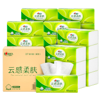 心相印DT18100云感100抽三层立体压花塑装纸面巾ADA01342(M码)24包1箱