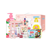 立白家庭呵护B款3380g洗衣液洗洁精珠牙膏组合套装1套