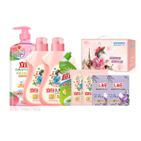 立白缤纷多彩C款4248g洗衣液洗衣凝珠洗洁精组合套装1套