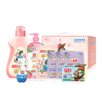 立白清洁洗护组合套装-F款3032g洗衣液洗衣皂洗衣凝珠洗洁精组合套装1套