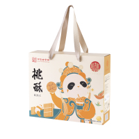 稻香村花生仁桃酥800g熊猫礼盒款特色糕点休闲点心1盒
