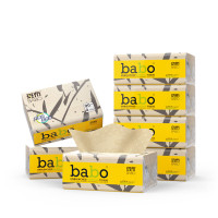 斑布(BABO)软抽餐巾纸竹浆纸湿水不易破纸巾4层90抽*20包整箱