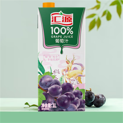 汇源果汁葡萄汁果汁饮料1L*5盒*50箱礼盒