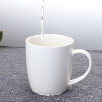 陶瓷杯子 水杯 牛奶杯 咖啡杯白色家用餐具