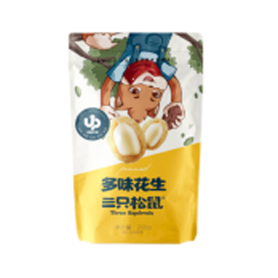 三只松鼠(threesquirrels) 花生米205g/袋