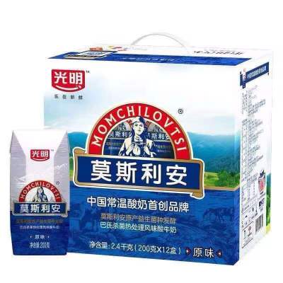 光明莫斯利安 常温酸奶(原味)200g*12盒