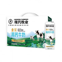 现代牧业纯牛奶金奖高钙牛奶250ml*12