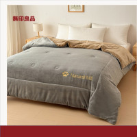 无印良品 A类牛奶绒秋冬被200×230