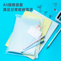 得力5589拉链文件袋随机颜色5个
