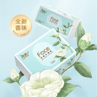 洁柔白茶花香抽纸3层120抽 195mm*133mm 3连包/提*4提