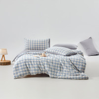 無印良品色织水洗纯棉四件套-清欢MJ-T2024-0205 200*230cm