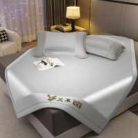 無印良品艾草驱蚊睡垫三件套(1.5x2.0m席床单+枕套)MJ-Q2025-0301