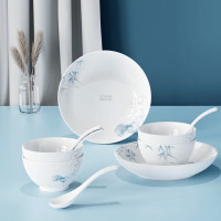 康宁CORELLE BRANDS 竹露荷风餐具10头CB-TC003(4碗2盘4勺) 1套