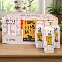 轻上天然白桦树汁原汁饮料360ml*24瓶白桦树汁 1箱