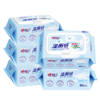 心相印湿厕纸80片(云熊)80片/包 5包