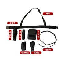 安保执勤巡逻5件套腰带(棍套手电套喷雾套工作包对讲机套)1套