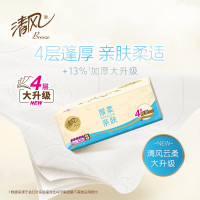 清风云柔4层80抽纸24包 6连包/提 4提