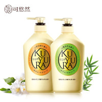 可悠然(KUYURA) 沐浴露美肌香氛沐浴液套装1.1L花漾之恋550ml+碧野悠悠550ml 1套