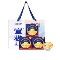 官栈金蝶胶全谷物野米豆乳花胶粥238g*3碗装 1盒