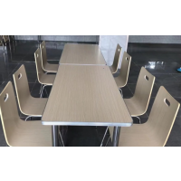 餐桌椅120*80*75配4椅子桌面铝合金包边椅子腿不锈钢 1套