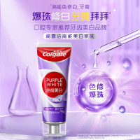 高露洁(Colgate)色修美白牙膏90g紫色去牙渍清新口气新老包装混发 1支