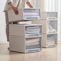 蜜儿抽屉式收纳箱衣柜储物整理44*45*18cm单层*4层 1套