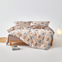 無印良品60支长绒棉纯棉磨毛四件套-上野200*230cm 1套