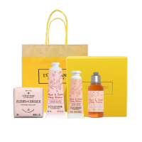 欧舒丹经典手霜礼盒甜蜜樱花润手霜30ml+润手霜10ml+香皂50g+沐浴啫喱35ml 1套
