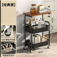 可移动双层小推车置物架+洁柔卷纸 1组