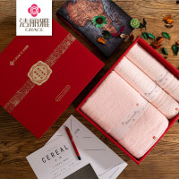 洁丽雅清韵浴巾三件套礼盒(外包装不定期更新,内容物不变) 1盒