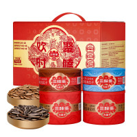 三胖蛋欢聚时嗑796g(原味218g*2罐+盐焗南瓜子180g+五香南瓜子 180g) 1盒