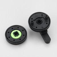 莱力威公共厕所卫生间隔断五金配件黑色塑料门锁有无人指示锁平门-塑料款 1个