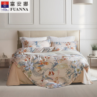 富安娜磨毛四件套鹊舞江南203*229cm 1套
