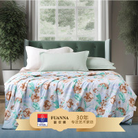 富安娜(FUANNA)印花蚕丝被-兰郁馨香203*229cm 1条