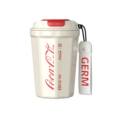 格沵 GPS-2124VP-CCW(白) 可口可乐联名款菱形咖啡杯(390mL)